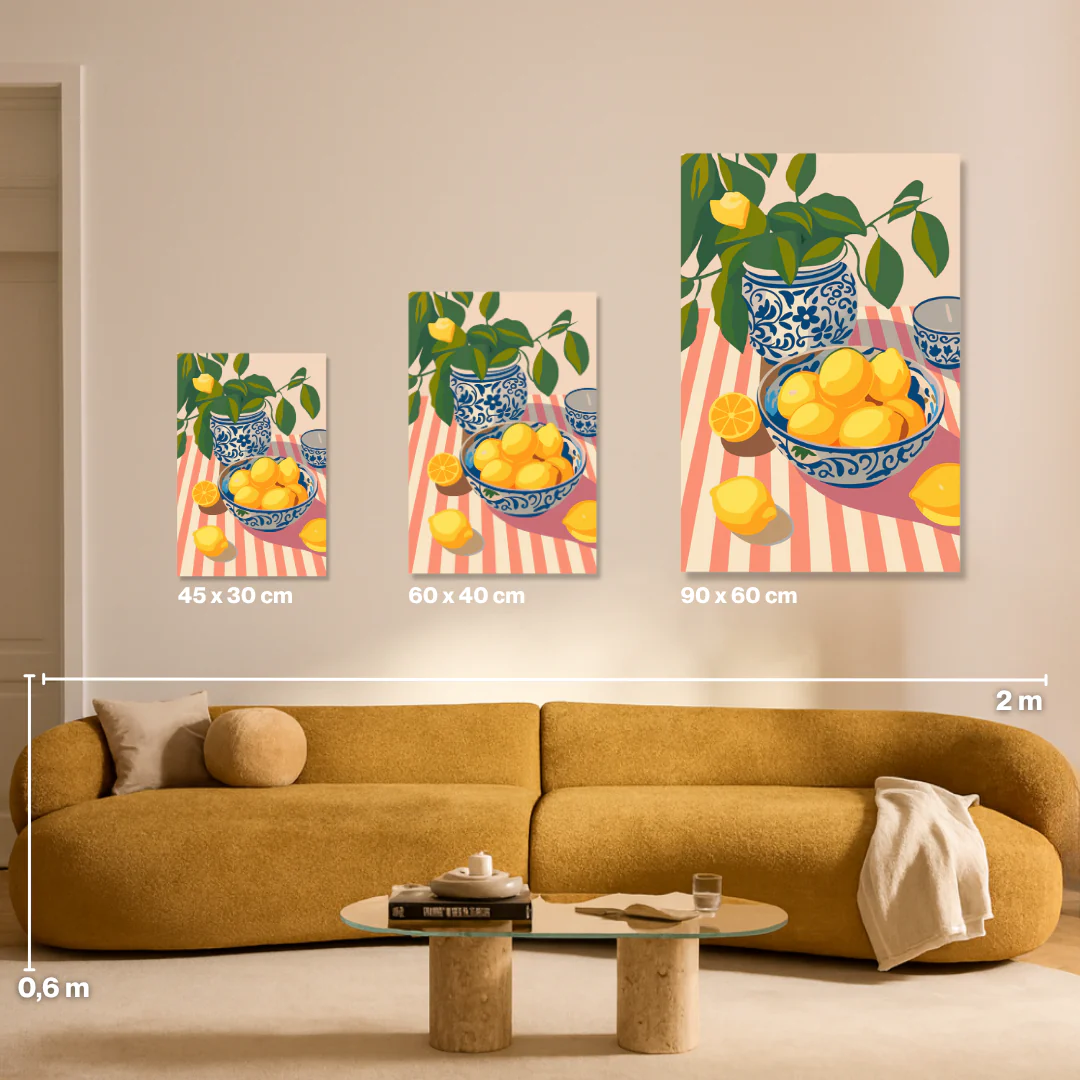 Striped Citrus Delight - Malen nach Zahlen - Image 10