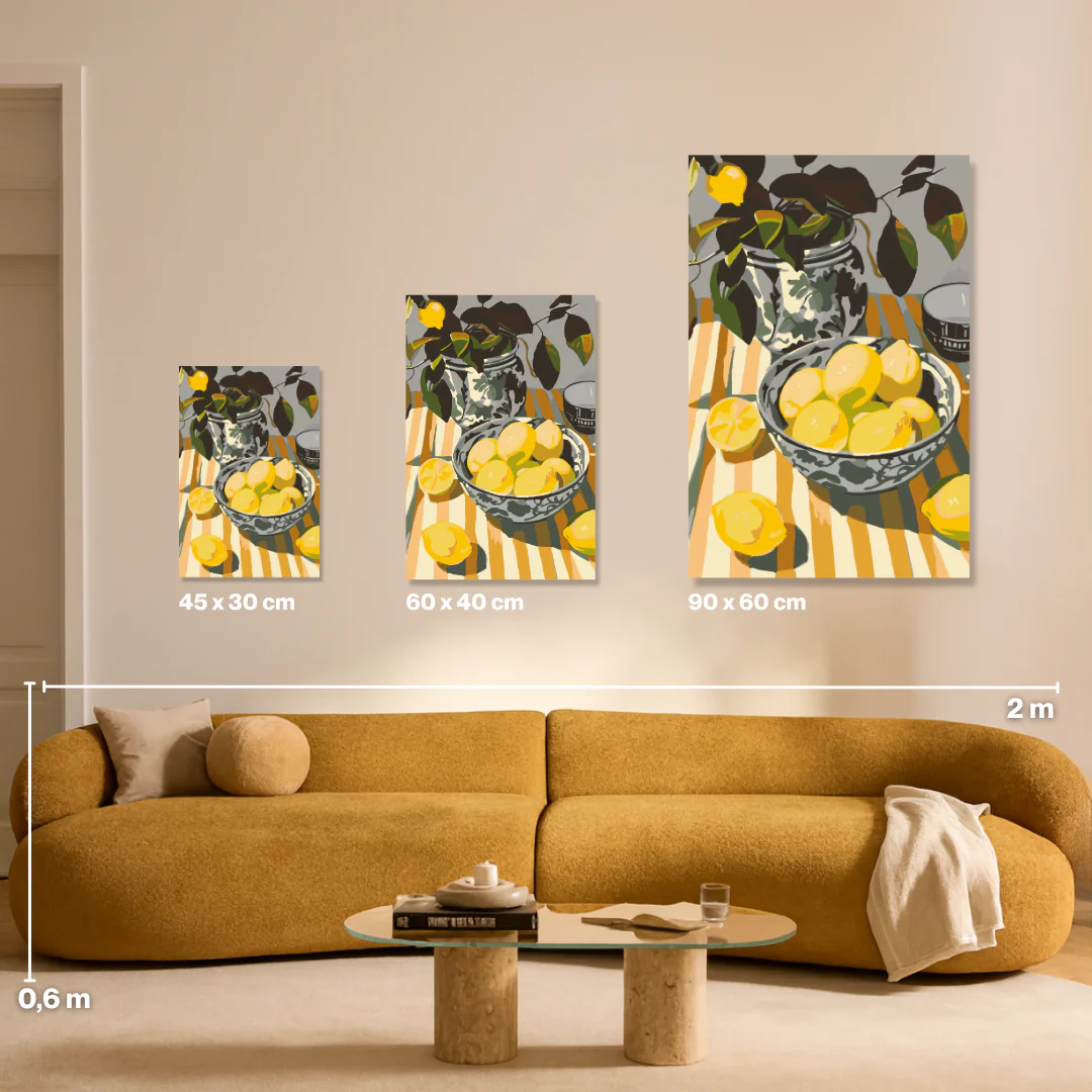 Yellow Citrus Delight - Malen nach Zahlen - Image 10